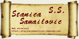 Stanica Samailović vizit kartica